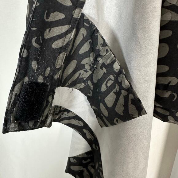 RipSkirt Hawaii Adjustable Wrap Skirt Length 1 Black Floral Sz L‎ Beach Resort - Picture 5 of 9